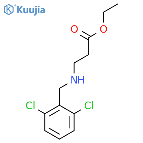 Ethyl 3-[(2,6-dichlorophenyl)methylamino]propanoate structure