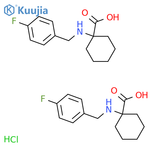 1-(4-Fluorobenzyl)AminoCyclohexanecarboxylic Acid structure