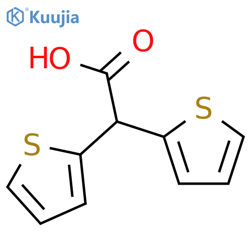 2,2-bis(thiophen-2-yl)acetic acid structure