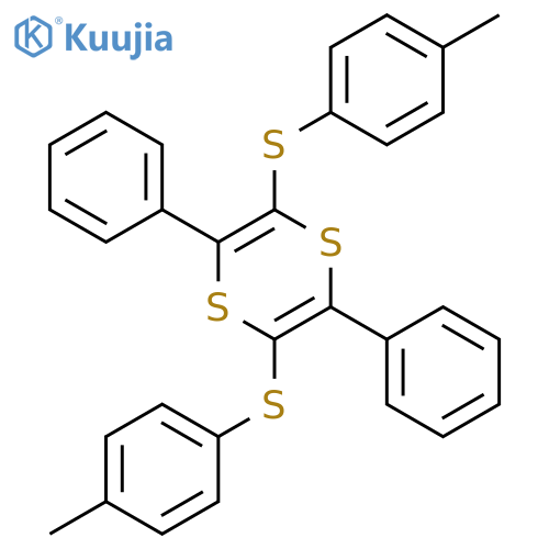 1,4-Dithiin, 2,5-bis[(4-methylphenyl)thio]-3,6-diphenyl- structure