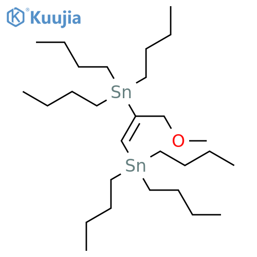 Stannane, [(1Z)-1-(methoxymethyl)-1,2-ethenediyl]bis[tributyl- structure