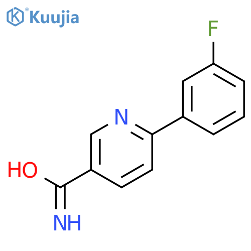 6-(3-fluorophenyl)pyridine-3-carboxamide structure