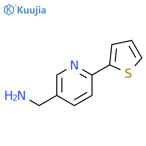 (6-(thiophen-2-yl)pyridin-3-yl)methanamine structure