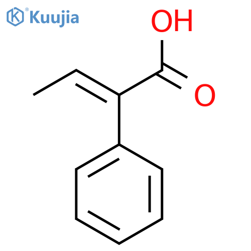 (E)-2-Phenylbut-2-enoic acid structure