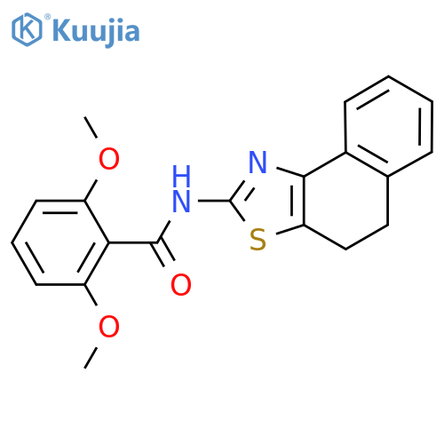 2,6-dimethoxy-N-{4H,5H-naphtho1,2-d1,3thiazol-2-yl}benzamide structure