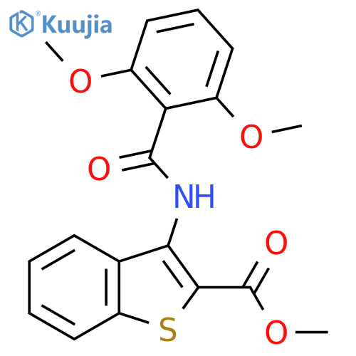 methyl 3-(2,6-dimethoxybenzamido)-1-benzothiophene-2-carboxylate structure