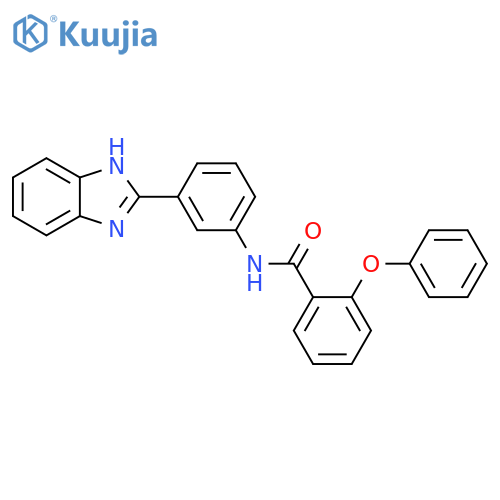 N-3-(1H-1,3-benzodiazol-2-yl)phenyl-2-phenoxybenzamide structure