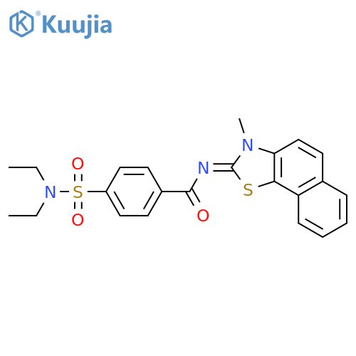 4-(diethylsulfamoyl)-N-(2E)-3-methyl-2H,3H-naphtho2,1-d1,3thiazol-2-ylidenebenzamide structure
