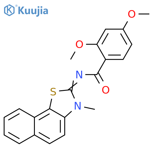 2,4-dimethoxy-N-(2E)-3-methyl-2H,3H-naphtho2,1-d1,3thiazol-2-ylidenebenzamide structure