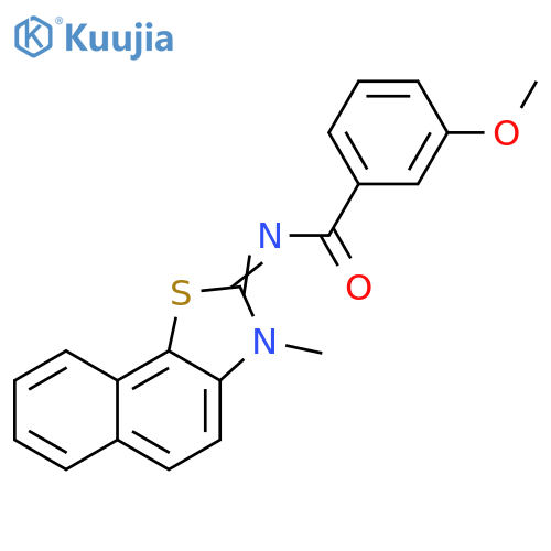 3-methoxy-N-(2E)-3-methyl-2H,3H-naphtho2,1-d1,3thiazol-2-ylidenebenzamide structure