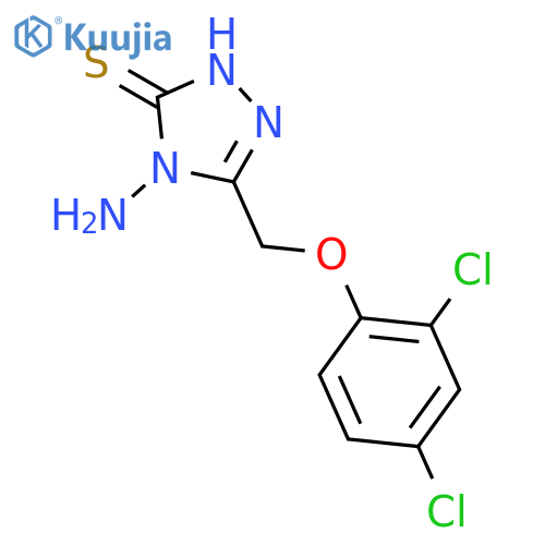 4-Amino-5-(2,4-dichlorophenoxy)methyl-4H-1,2,4-triazole-3-thiol structure