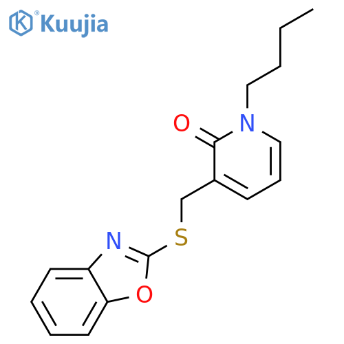 2(1H)-PYRIDINONE, 3-[(2-BENZOXAZOLYLTHIO)METHYL]-1-BUTYL- structure