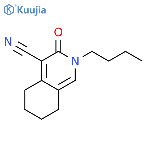 4-Isoquinolinecarbonitrile, 2-butyl-2,3,5,6,7,8-hexahydro-3-oxo- structure