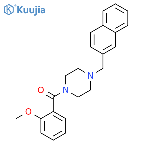 (2-Methoxy-phenyl)-(4-naphthalen-2-ylmethyl-piperazin-1-yl)-methanone structure