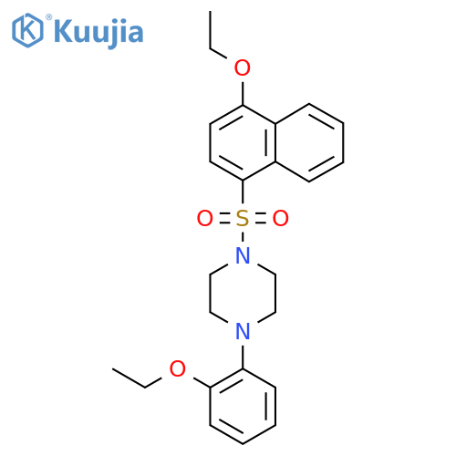 1-(4-ethoxynaphthalen-1-yl)sulfonyl-4-(2-ethoxyphenyl)piperazine structure