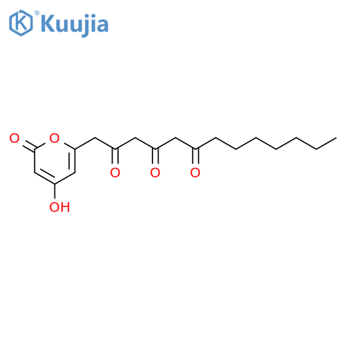 2,4,6-TRIDECANETRIONE, 1-(4-HYDROXY-2-OXO-2H-PYRAN-6-YL)- structure