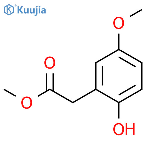 methyl 2-(2-hydroxy-5-methoxyphenyl)acetate structure
