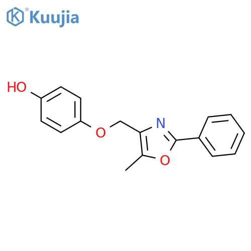 Phenol, 4-[(5-methyl-2-phenyl-4-oxazolyl)methoxy]- structure