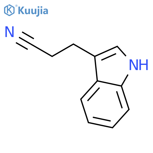3-(1H-indol-3-yl)propanenitrile structure