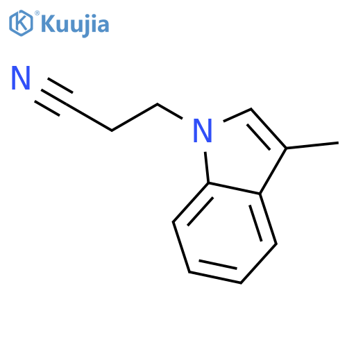 1H-Indole-1-propanenitrile,3-methyl- structure
