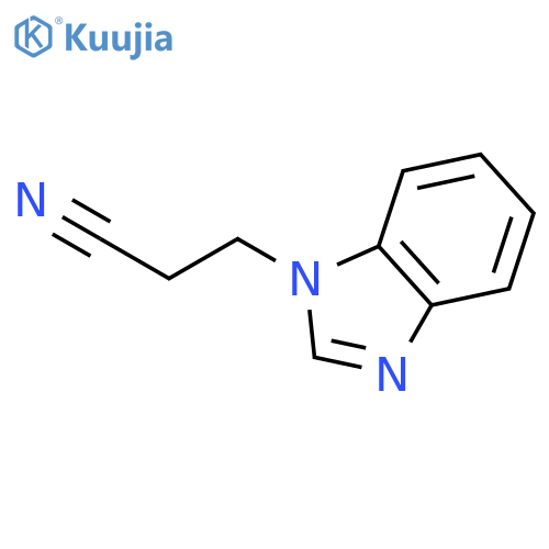 3-(1H-1,3-benzodiazol-1-yl)propanenitrile structure