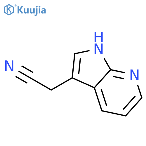 2-{1H-pyrrolo[2,3-b]pyridin-3-yl}acetonitrile structure