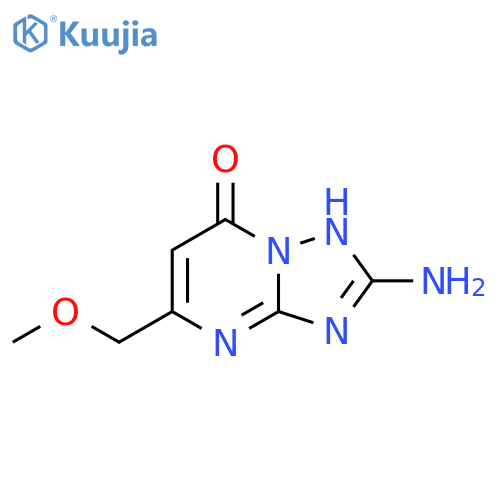 2-amino-5-(methoxymethyl)-4H,7H-[1,2,4]triazolo[1,5-a]pyrimidin-7-one structure
