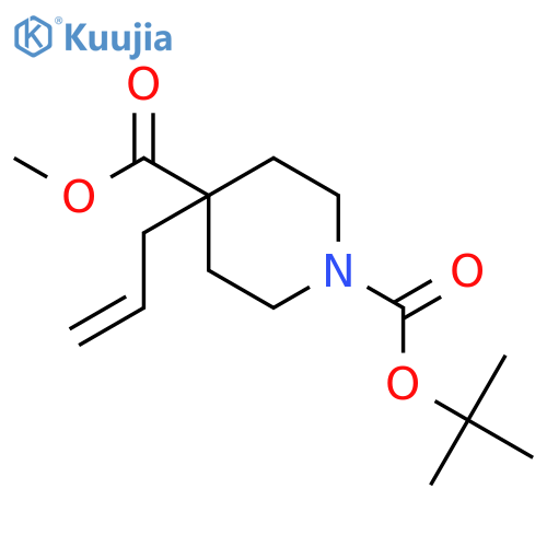 1,4-Piperidinedicarboxylic Acid, 4-(2-propenyl)-, 1-(1,1-dimethylethyl) 4-methyl ester structure