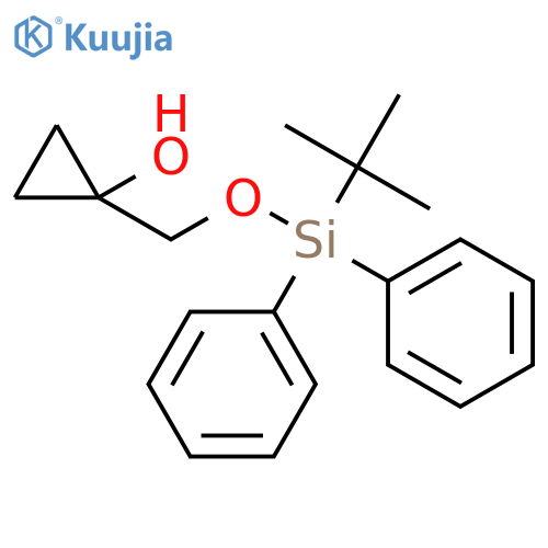 1-(((tert-Butyldiphenylsilyl)-oxy)methyl)cyclopropanol structure