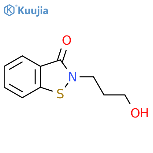 1,2-Benzisothiazol-3(2H)-one, 2-(3-hydroxypropyl)- structure