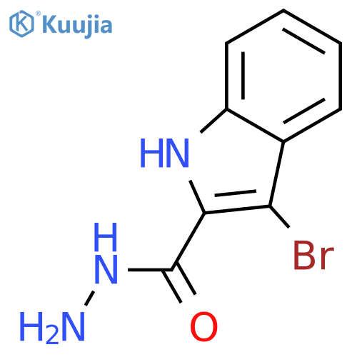 3-Bromo-1H-indole-2-carbohydrazide structure