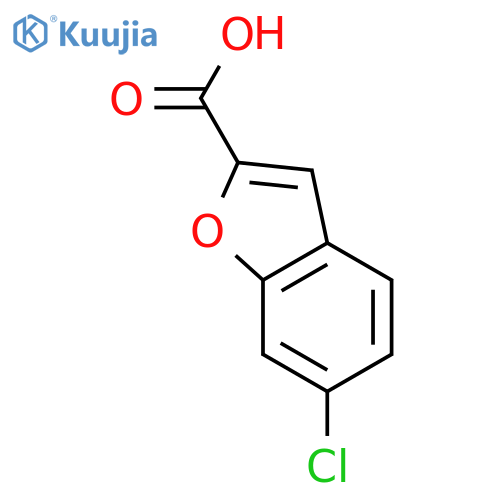 6-chloro-1-benzofuran-2-carboxylic acid structure