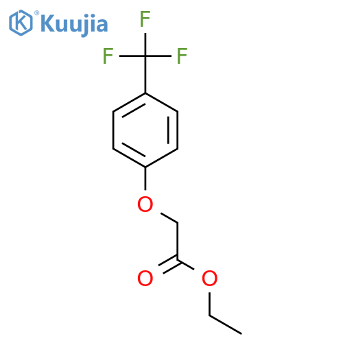 Ethyl 2-4-(trifluoromethyl)phenoxyacetate structure