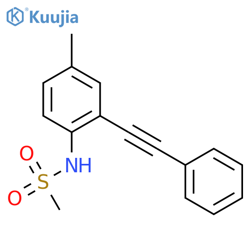 METHANESULFONAMIDE, N-[4-METHYL-2-(PHENYLETHYNYL)PHENYL]- structure