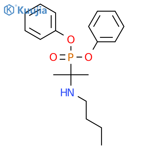PHOSPHONIC ACID, [1-(BUTYLAMINO)-1-METHYLETHYL]-, DIPHENYL ESTER structure