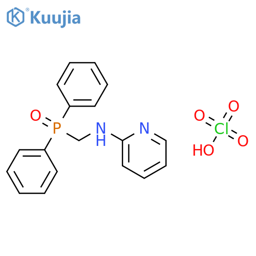 2-PYRIDINAMINE, N-[(DIPHENYLPHOSPHINYL)METHYL]-, MONOPERCHLORATE structure