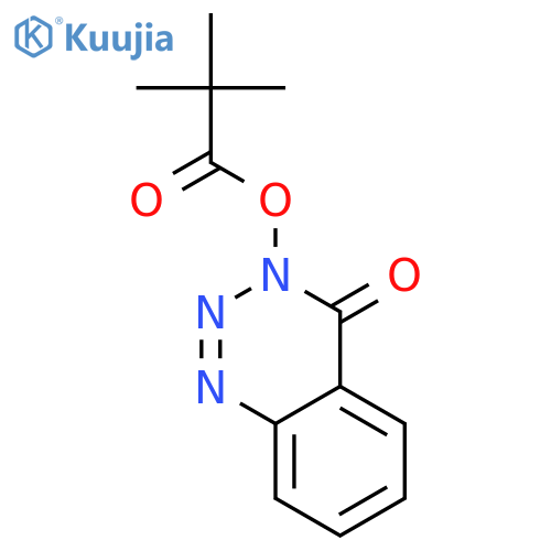 1,2,3-BENZOTRIAZIN-4(3H)-ONE, 3-(2,2-DIMETHYL-1-OXOPROPOXY)- structure