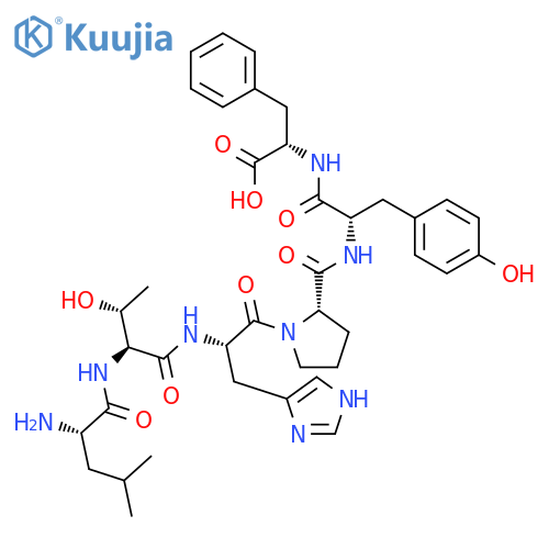 L-PHENYLALANINE, L-LEUCYL-L-THREONYL-L-HISTIDYL-L-PROLYL-L-TYROSYL- structure