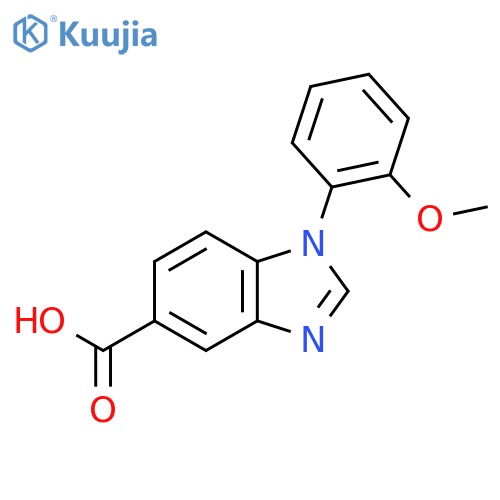 1-(2-methoxyphenyl)-1H-1,3-benzodiazole-5-carboxylic acid structure