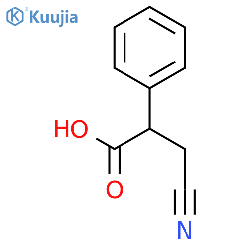 3-cyano-2-phenylpropanoic acid structure