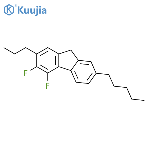 9H-FLUORENE, 3,4-DIFLUORO-7-PENTYL-2-PROPYL- structure