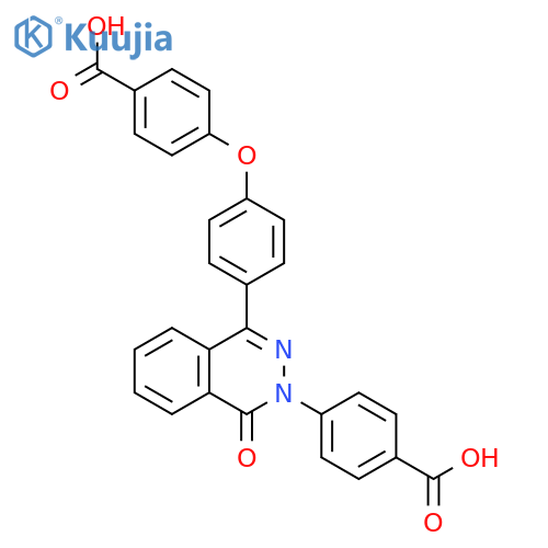 Benzoic acid, 4-[4-[4-(4-carboxyphenoxy)phenyl]-1-oxo-2(1H)-phthalazinyl]- structure