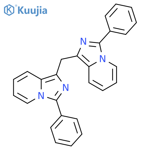 3-phenyl-1-({3-phenylimidazo1,5-apyridin-1-yl}methyl)imidazo1,5-apyridine structure