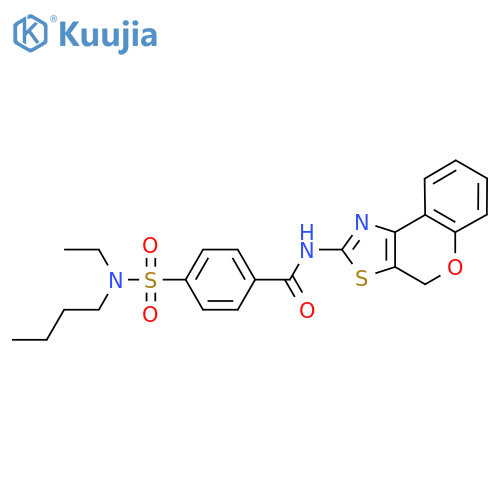 4-butyl(ethyl)sulfamoyl-N-{4H-chromeno4,3-d1,3thiazol-2-yl}benzamide structure