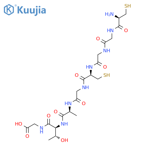 GLYCINE, L-CYSTEINYLGLYCYLGLYCYL-L-CYSTEINYLGLYCYL-L-ALANYL-L-THREONYL- structure