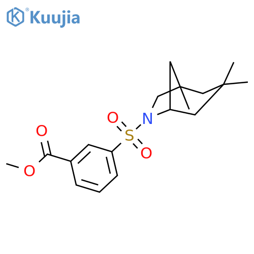 Methyl 3-(1,3,3-trimethyl-6-azabicyclo3.2.1oct-6-yl)sulfonylbenzoate structure