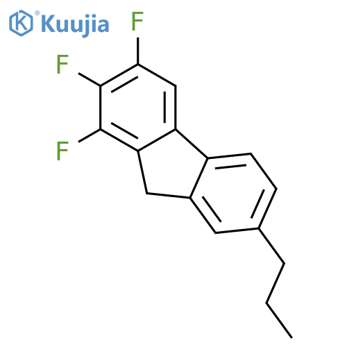 9H-Fluorene, 1,2,3-trifluoro-7-propyl- structure
