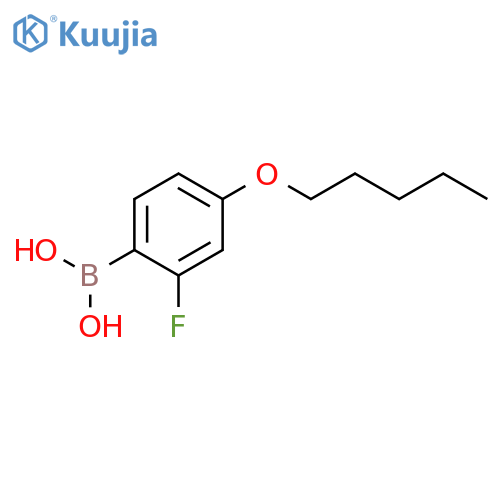 BORONIC ACID, [2-FLUORO-4-(PENTYLOXY)PHENYL]- structure