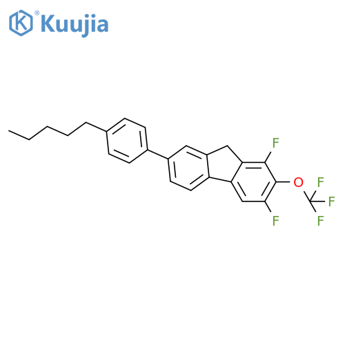 9H-FLUORENE, 1,3-DIFLUORO-7-(4-PENTYLPHENYL)-2-(TRIFLUOROMETHOXY)- structure