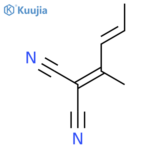 PROPANEDINITRILE, (1-METHYL-2-BUTENYLIDENE)- structure